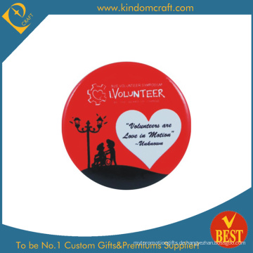 Freiwilliger Zinn-Knopf-Abzeichen im preiswerten Preis